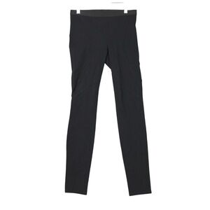 Helmut Lang Women Pullon Pants Leggings Sz 0 Black Skinny Elastic Waist